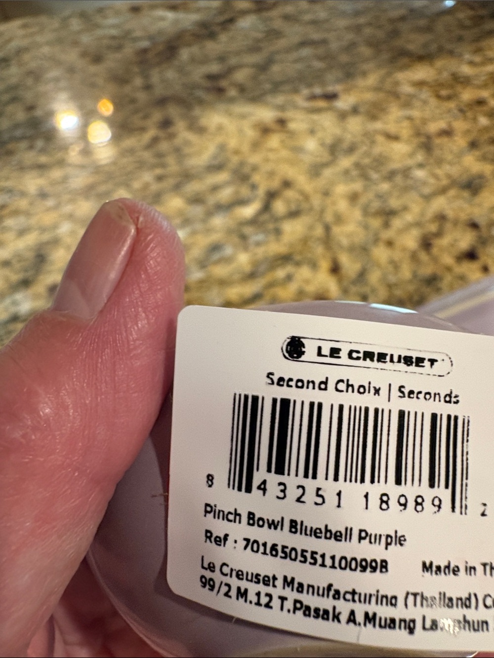 Le Creuset Rectangular Serving Platter with Pinch Bowl, Blue Bell Purple - Picture 9 of 16